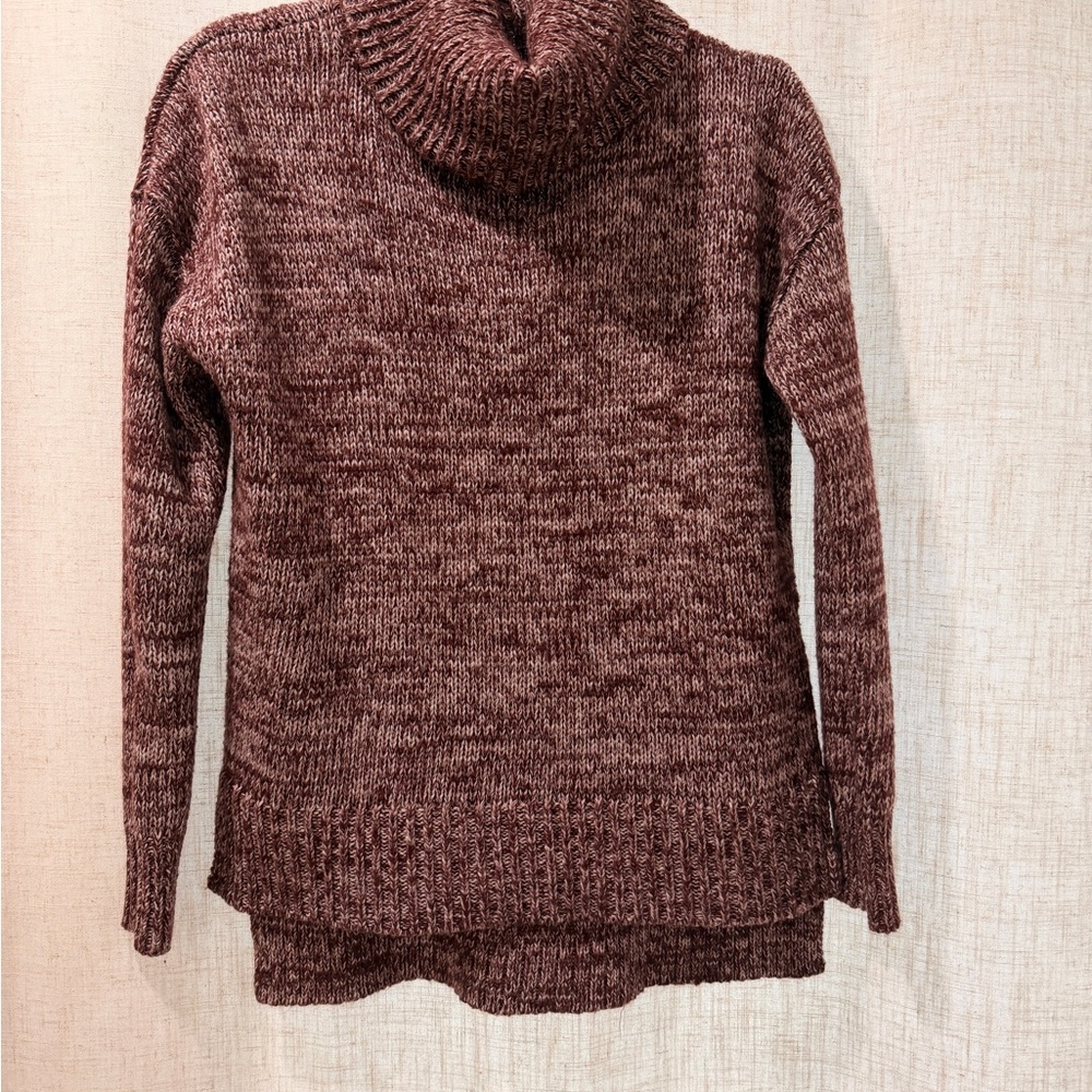 Forever 21 Burgundy Cowl Neck Sweater